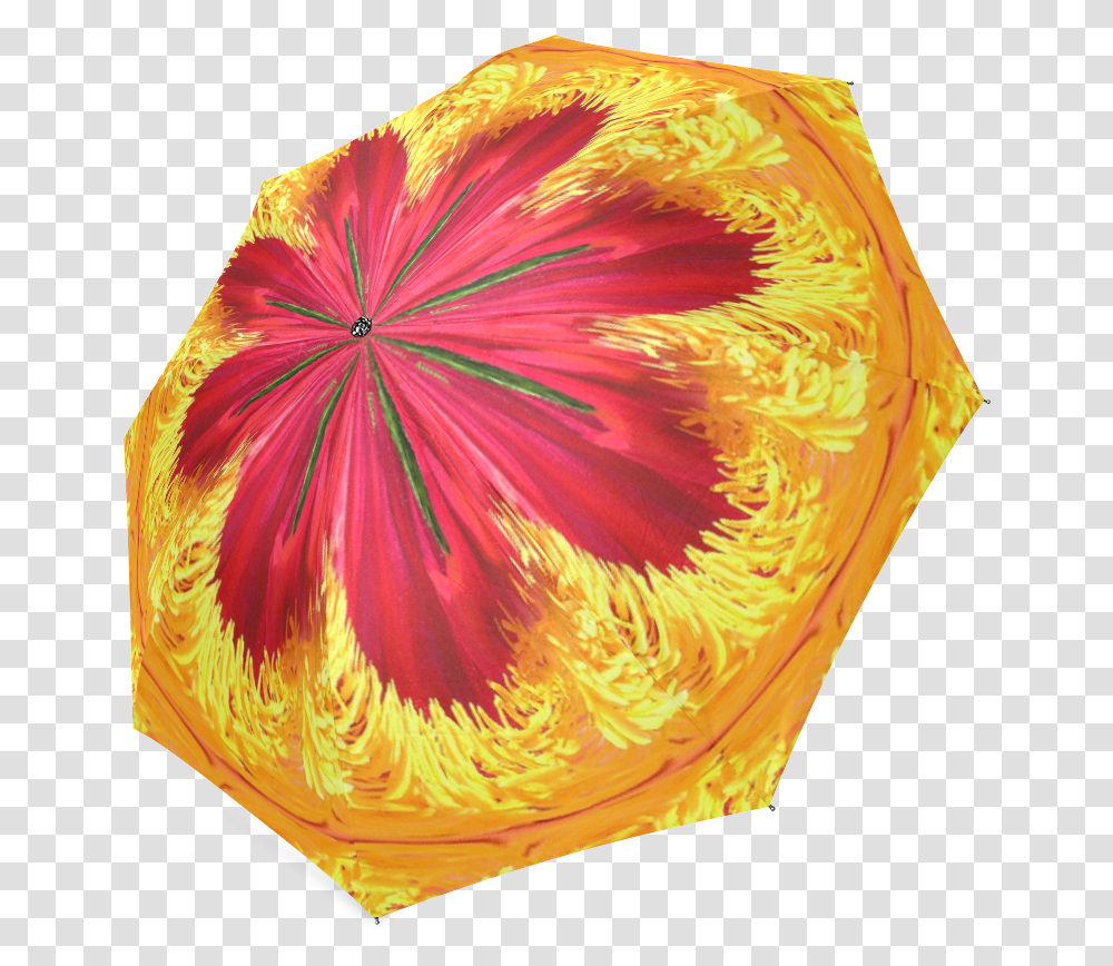 The Ring Of Fire Foldable Umbrella Umbrella, Ornament, Pattern, Fractal Transparent Png