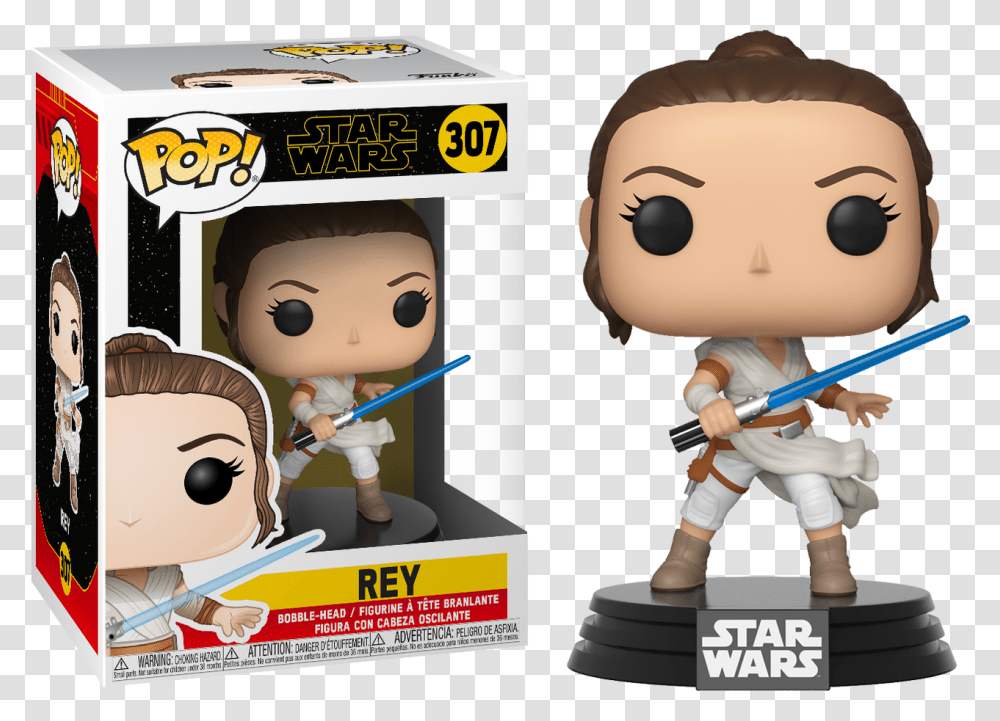 The Rise Of Funko Pop Rey Star Wars, Toy, Person, Human, Doll Transparent Png