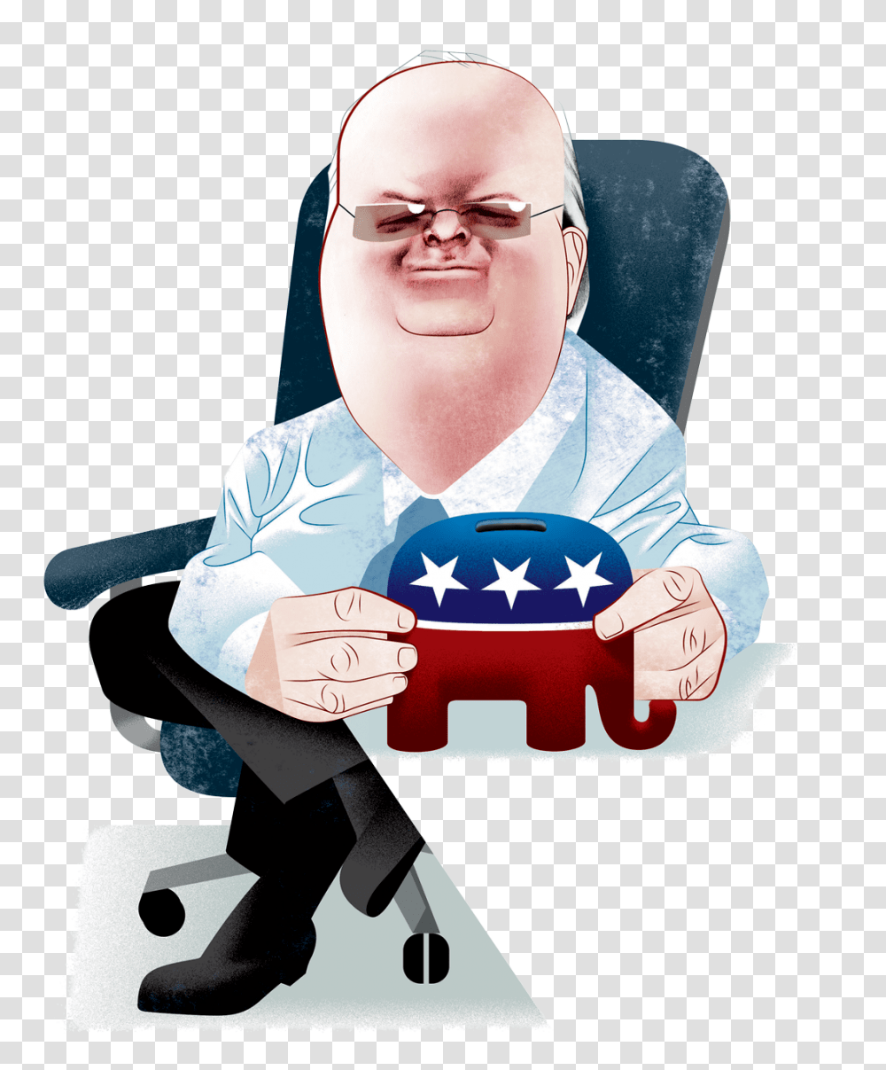The Rise Of Karl Rove Vanity Fair, Person, Cushion, Dentist, Face Transparent Png