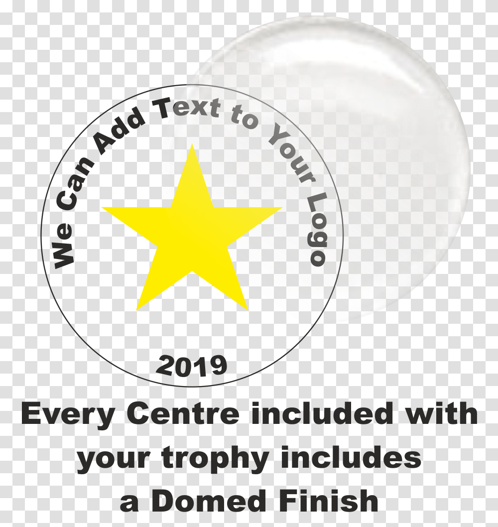 The Rising Star Plastic Football Trophy 105mm Circle, Star Symbol, Poster, Advertisement Transparent Png