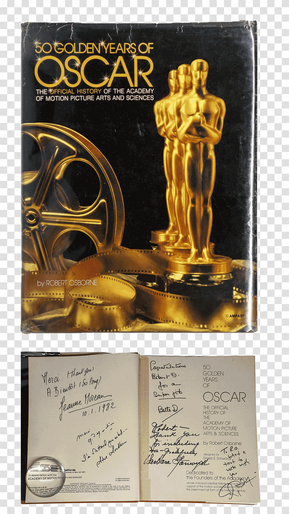 The Robert Osborne Collection Of Movie Trophy, Menu, Text, Reel Transparent Png