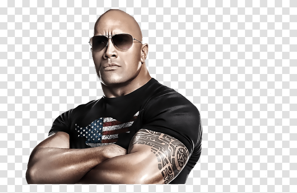 The Rock Picture Dwayne The Rock Johnson, Skin, Person, Human, Sunglasses Transparent Png