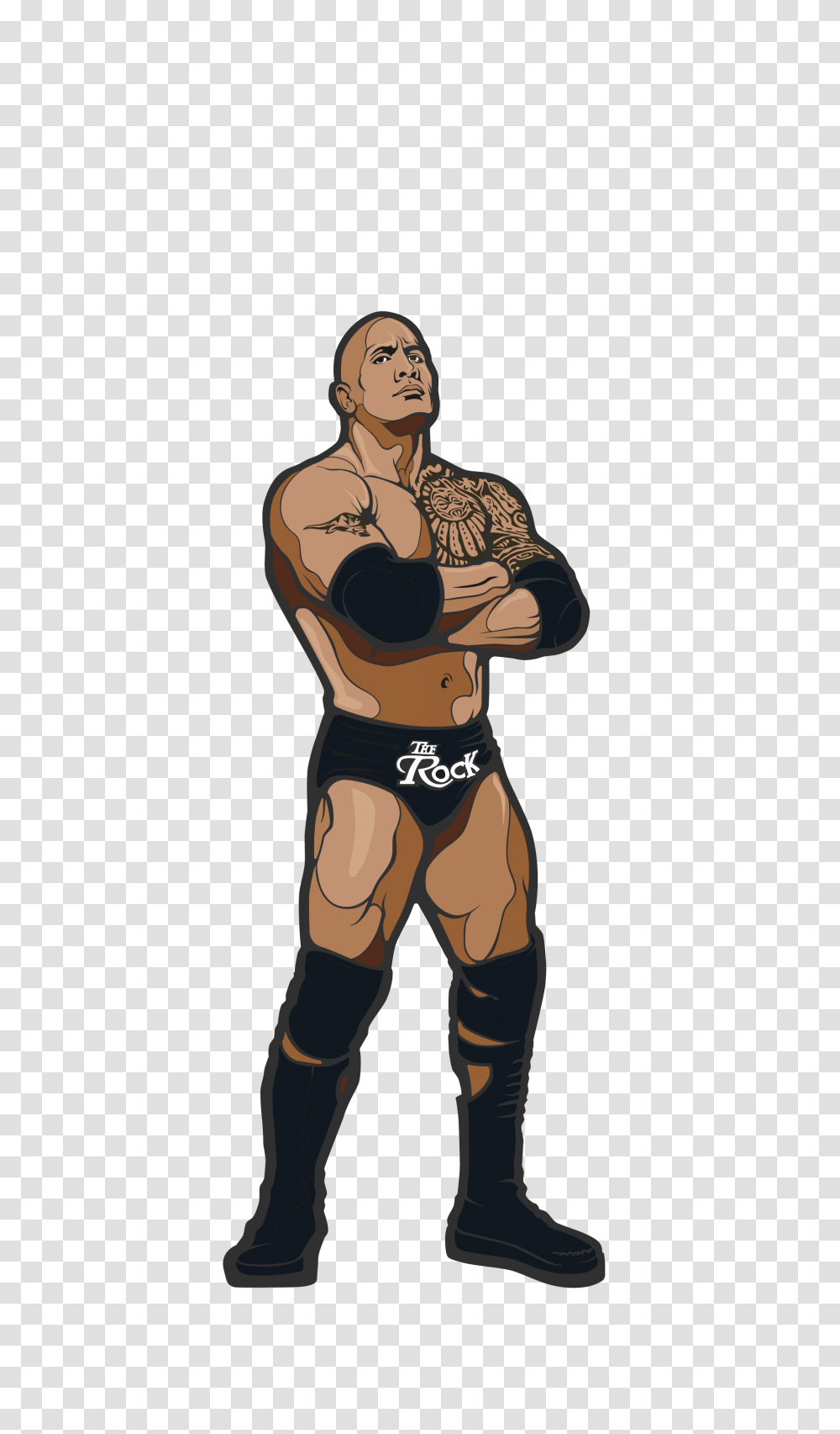 The Rock, Skin, Person, Human, Back Transparent Png
