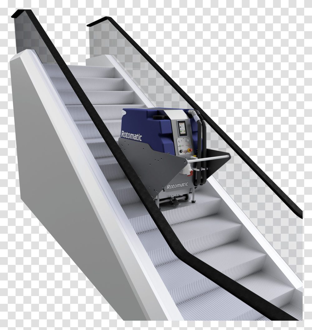 The Rotomatic Escalator Cleaner Machine From Rosemor Machine Tool Transparent Png