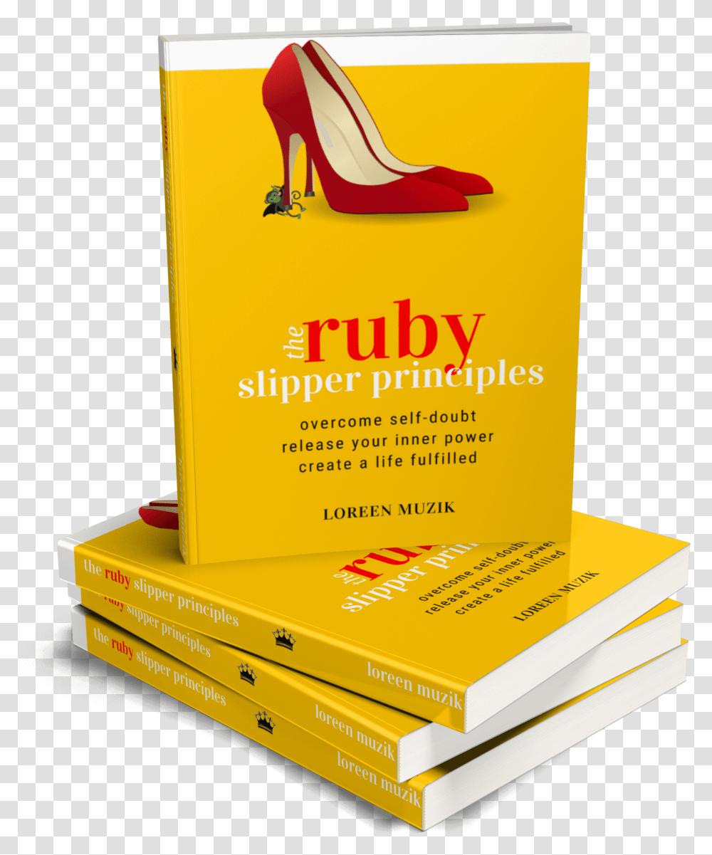 The Ruby Slipper Principles Book Basic Pump, Advertisement, Poster, Paper Transparent Png