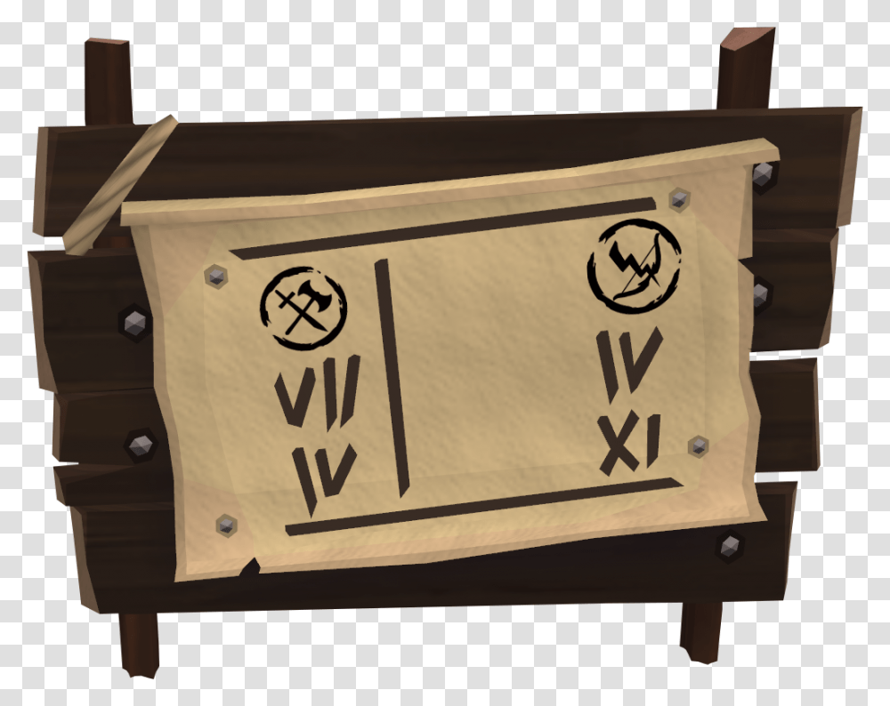 The Runescape Wiki Nightstand, Box, Furniture, Label Transparent Png