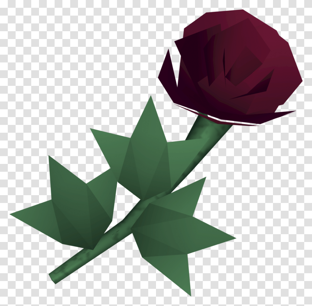 The Runescape Wiki Origami, Rose, Flower, Plant, Blossom Transparent Png
