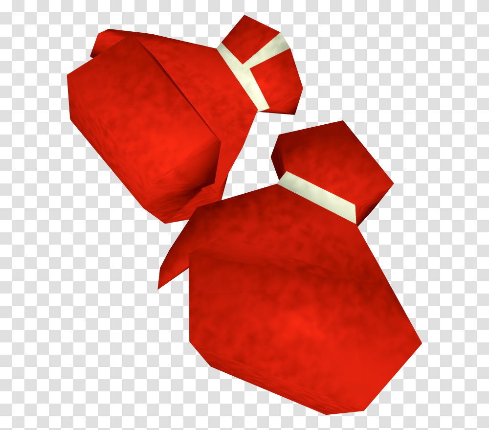 The Runescape Wiki Red Boxing Gloves Runescape, Origami, Paper, Crystal Transparent Png