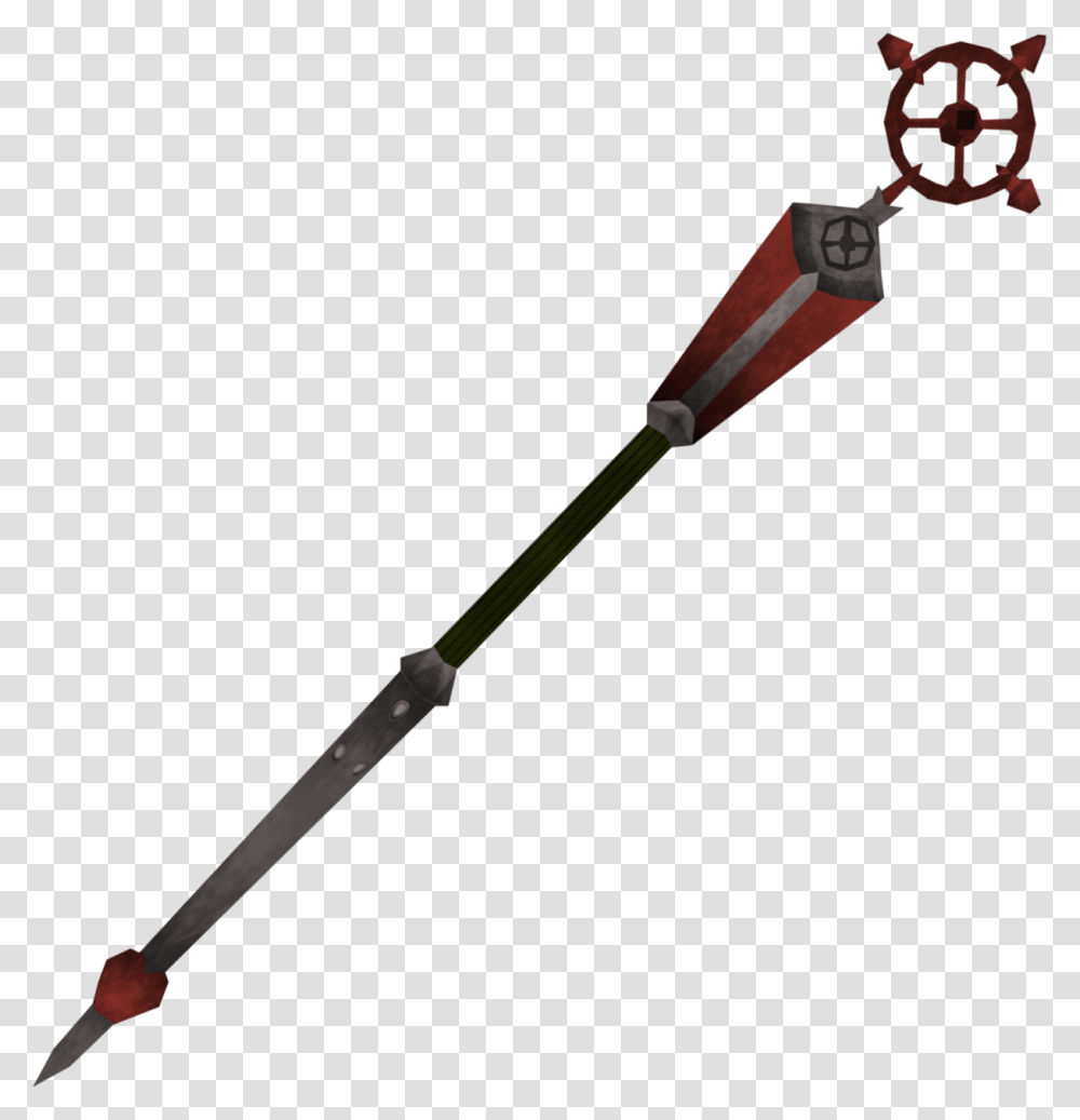 The Runescape Wiki Red Magic Staff, Spear, Weapon, Weaponry, Arrow Transparent Png
