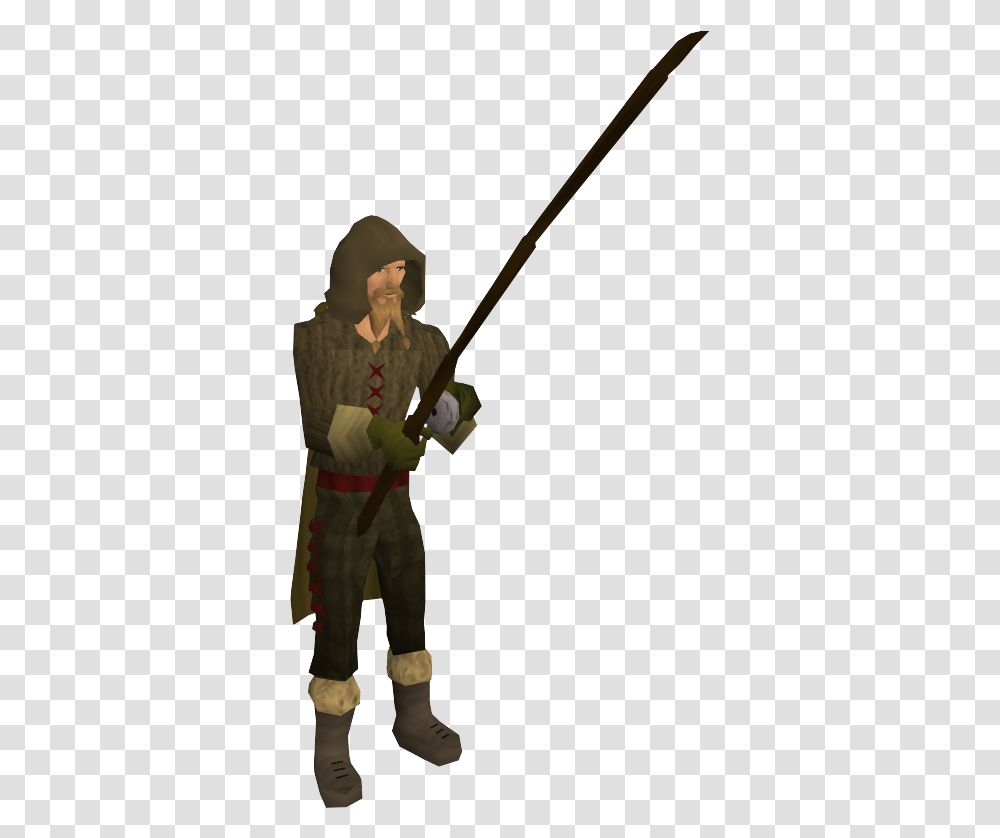 The Runescape Wiki Runescape Fisherman, Person, Human, Spear, Weapon Transparent Png