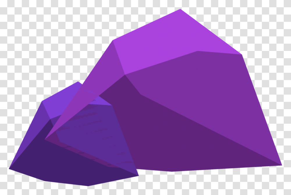 The Runescape Wiki Triangle, Crystal, Paper, Origami Transparent Png