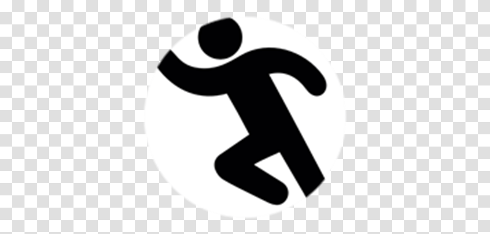The Runningman Vip Roblox Cartoon Running Man Silhouette, Logo, Symbol, Trademark, Hammer Transparent Png