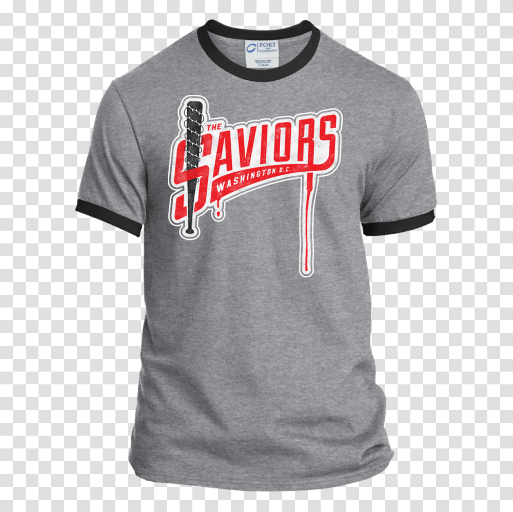 The Saviors Negan Ringer T Shirts Featuring Lucille P, Apparel, Sleeve, T-Shirt Transparent Png