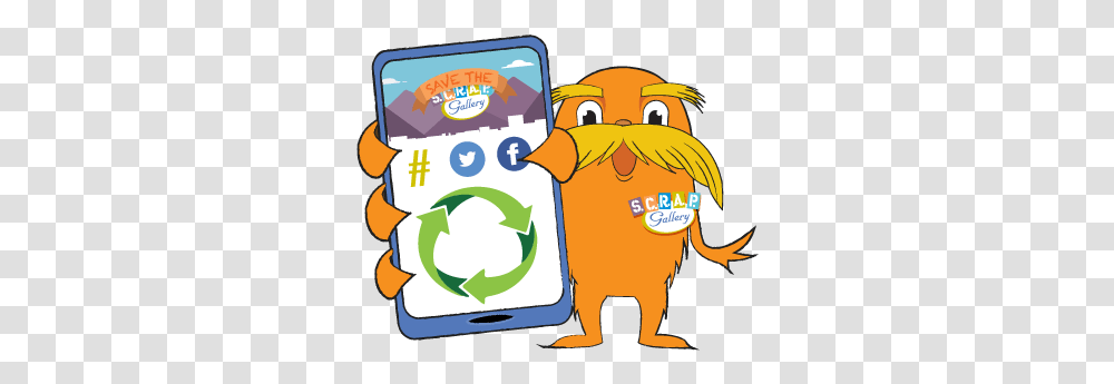 The Scrap Gallery Cartoon, Symbol, Text, Recycling Symbol, Animal Transparent Png