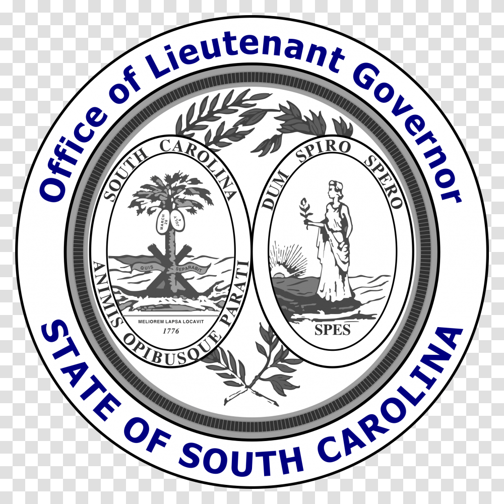 The Seal Of South Carolina State Seal Of South Carolina State Imagen, Logo, Emblem, Person Transparent Png