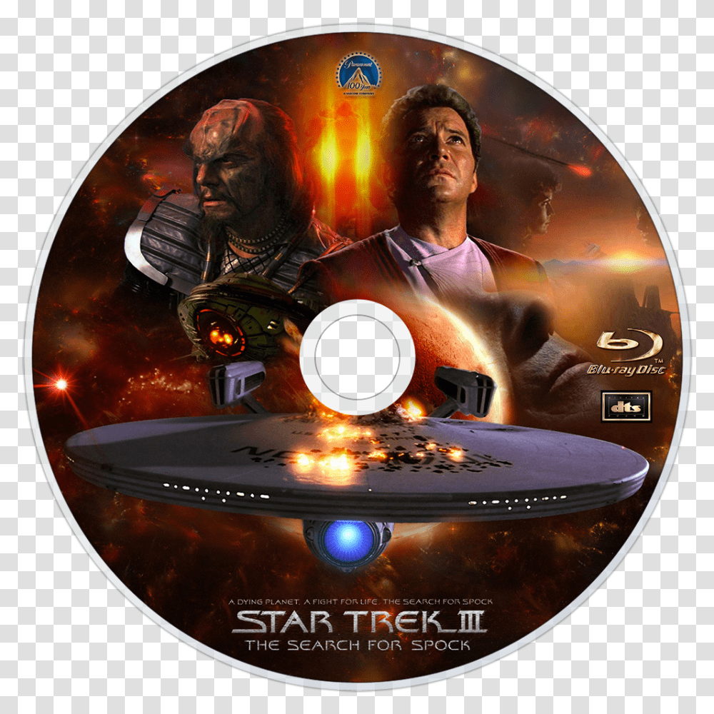 The Search For Spock Star Trek 3 Search For Spock, Disk, Dvd, Person Transparent Png