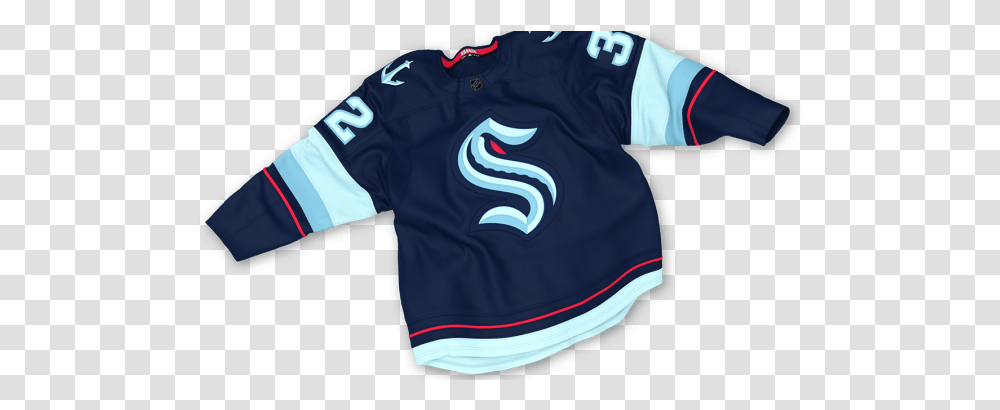 The Seattle Krakens Secondary Logo Kraken Seattle Nhl, Clothing, Apparel, Shirt, Jersey Transparent Png