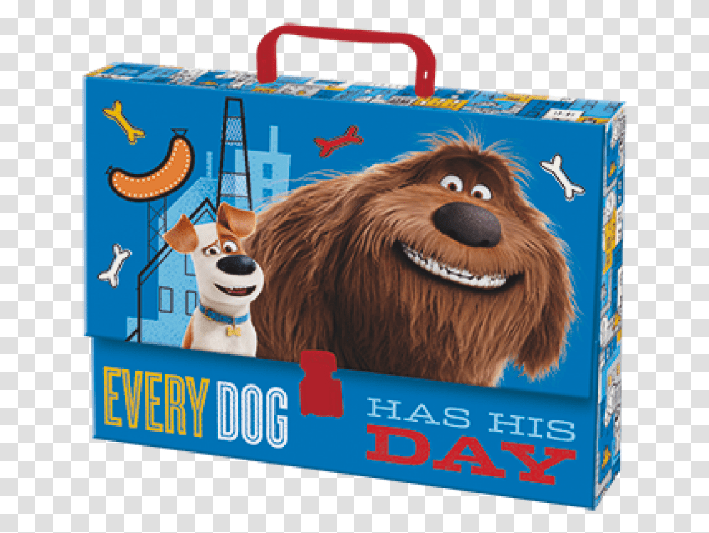 The Secret Life Of Pets Briefcase With A Handle Kis Kedvencek Titkos Lete Takar, Luggage, Dog, Canine, Animal Transparent Png