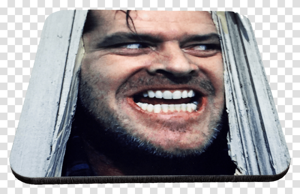 The Shining Shining Movie Poster Jack Nicholson Kubrick, Face, Person, Smile, Head Transparent Png