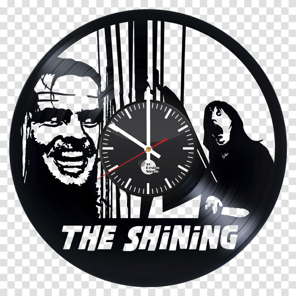 The Shining Stephen King Handmade Vinyl Record Wall Wall Clock Transparent Png