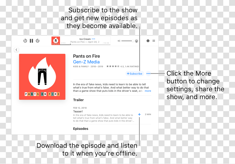 The Show Detail Screen Episode, File, Webpage, Word Transparent Png