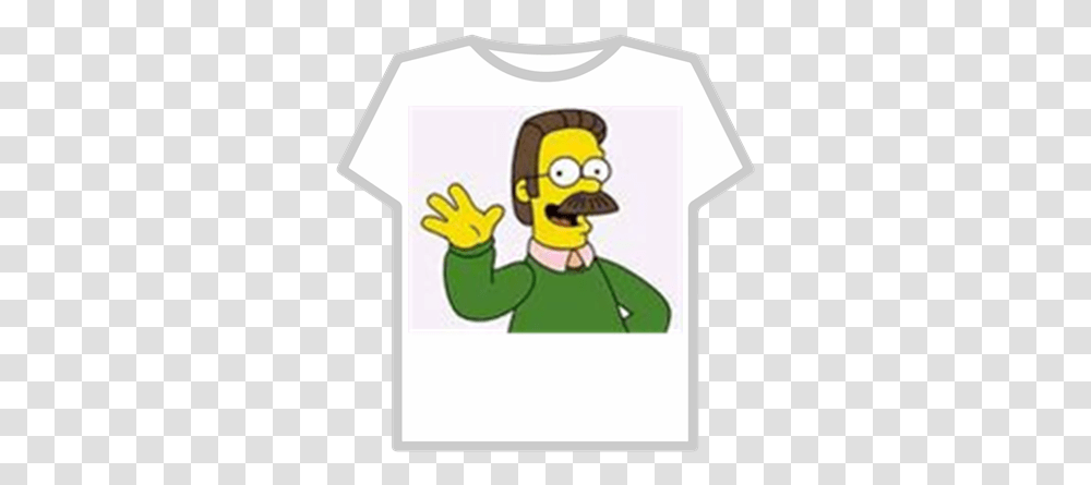 The Simpsons Collection Ned Flanders Roblox Ned Flanders Okely Dokely, Clothing, Apparel, T-Shirt, Sleeve Transparent Png