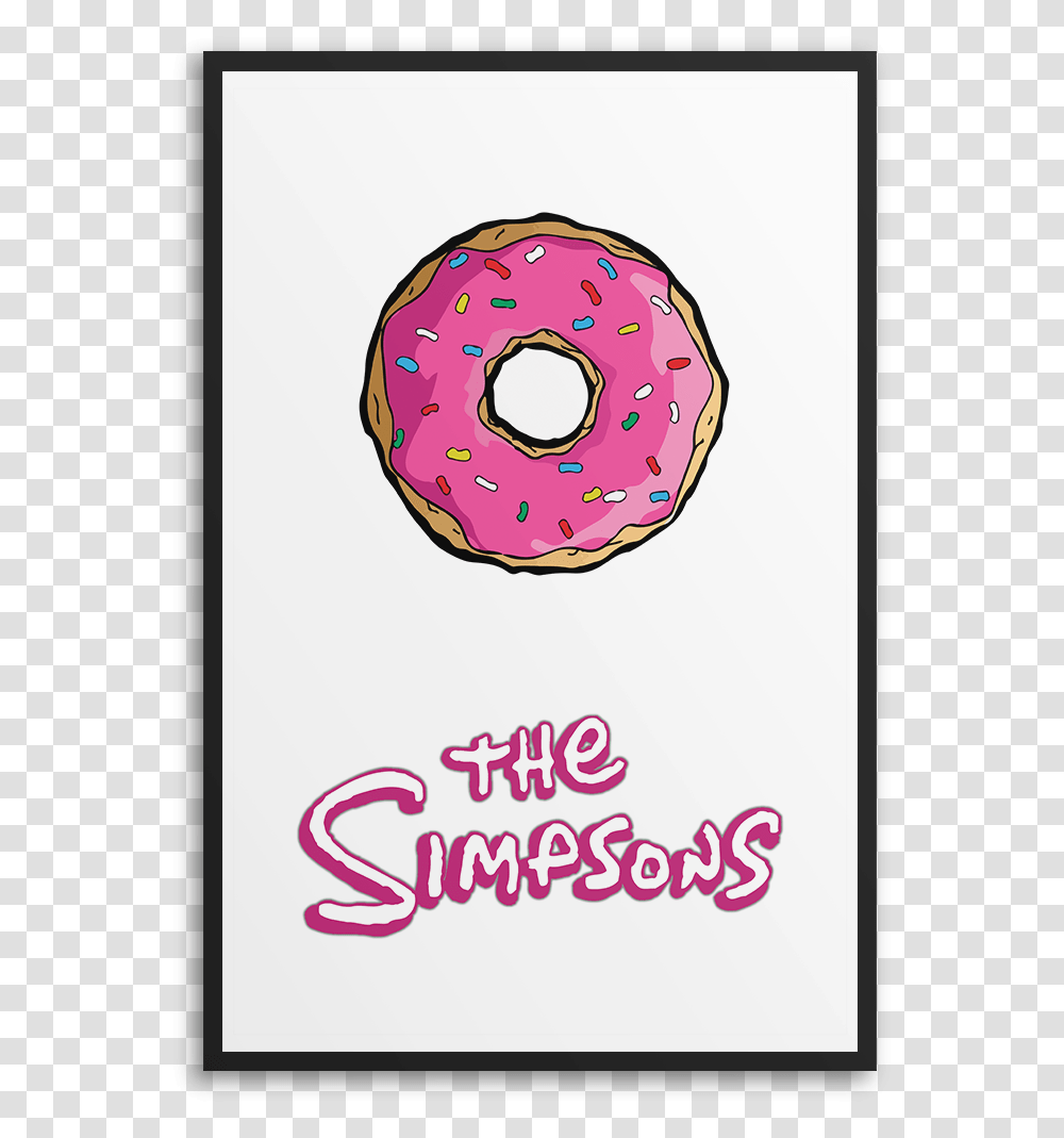 The Simpsons Donut Homer's Donut, Pastry, Dessert, Food, Phone Transparent Png