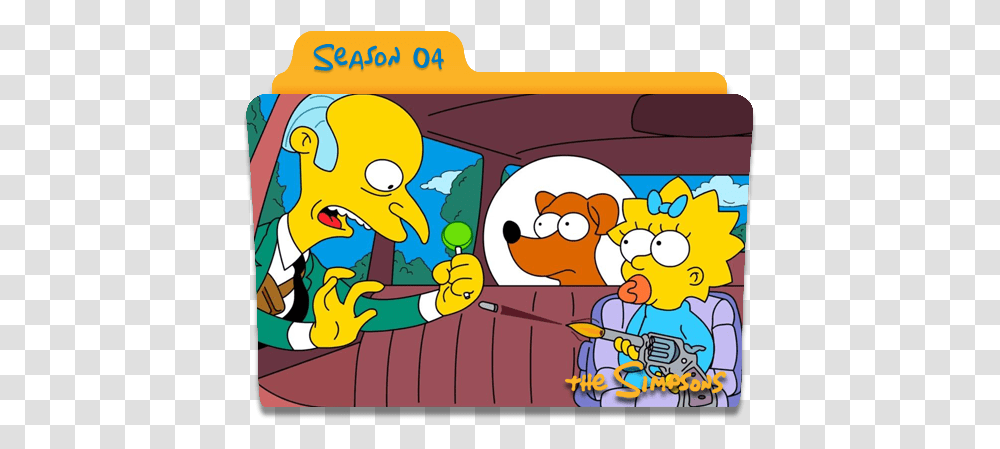 The Simpsons S04 Icon 512x512px Simpsons Season 4 Folder Icon, Art, Super Mario, Text, Outdoors Transparent Png