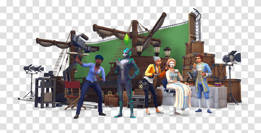 The Sims 4 Get Famous Official Logo Box Art Icon And Simsy 4 Zosta Gwiazd, Person, Shoe, Clothing, Stage Transparent Png