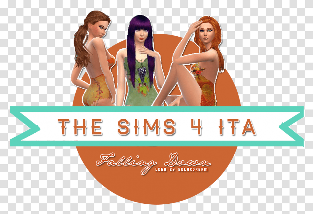 The Sims 4 Ita Logo For Women, Person, Poster, Advertisement, Flyer Transparent Png