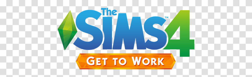 The Sims 4 Logo Sims 4 Get To Work Logo, Word, Alphabet, Outdoors Transparent Png