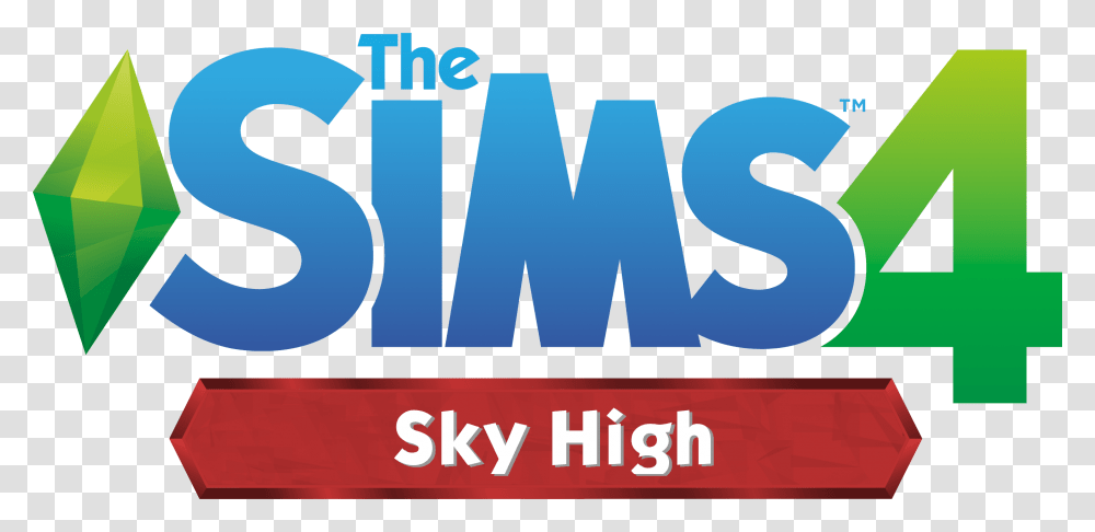 The Sims 4 Sky High Sims, Word, Alphabet, Poster Transparent Png