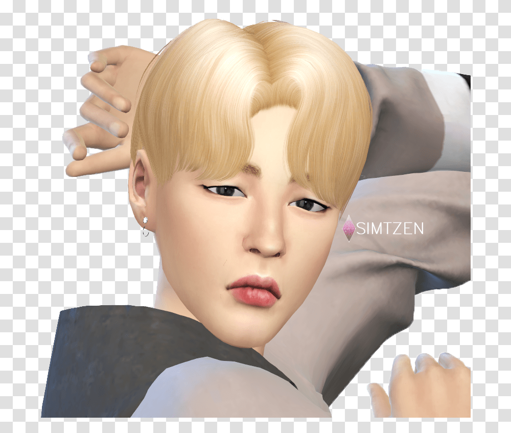 The Sims Bts Jimin Sims, Hair, Wig, Head, Person Transparent Png