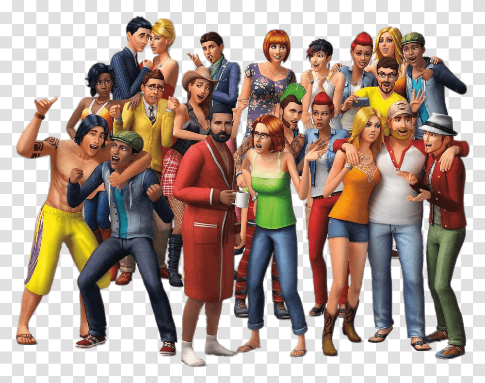 The Sims Characters Sims, Person, Face, People Transparent Png