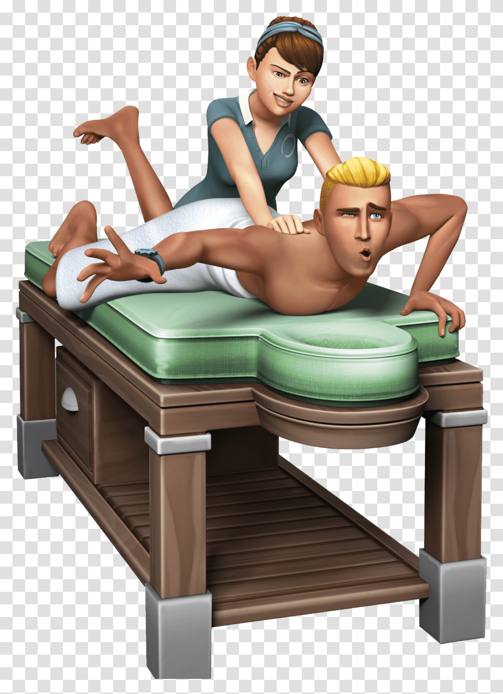 The Sims Free Download Sims 4 Game Pack Spa Day, Person, Human, Furniture, Heel Transparent Png