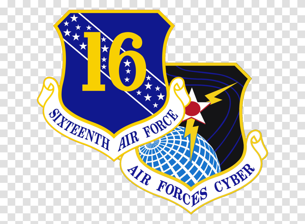 The Sixteenth Air Force Headquartered At Joint Base Air Force, Logo, Trademark, Emblem Transparent Png