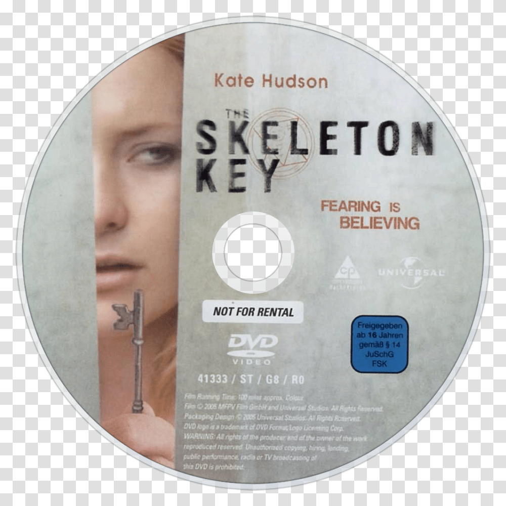The Skeleton Key Dvd Disc Image Cd, Disk, Person, Human Transparent Png