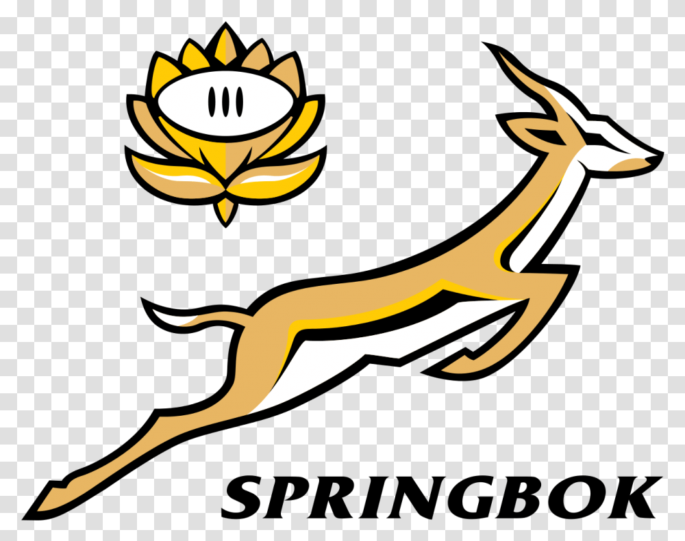 The South African National Animal Is Logo South Africa Rugby World Cup, Antelope, Wildlife, Mammal, Gazelle Transparent Png