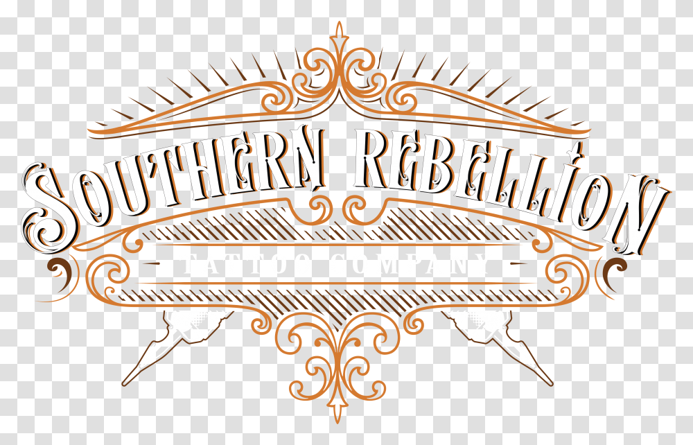 The Southern Rebellion Tattoo Company Calligraphy, Advertisement, Poster, Flyer Transparent Png