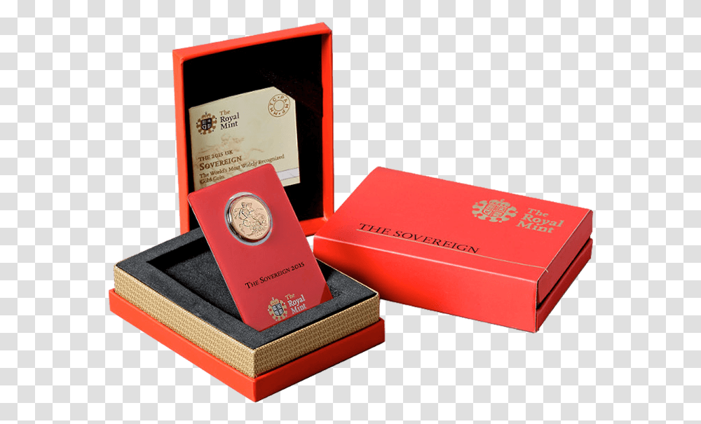 The Sovereign 2015 Gold Coin Struck In IndiaSrc Royal Mint Half Sovereign 2019, Box, Document, Id Cards Transparent Png
