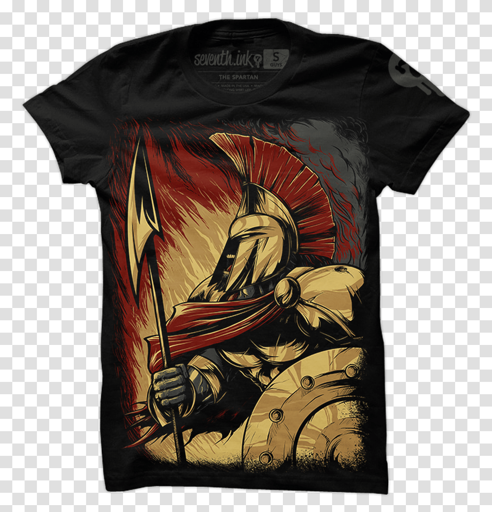 The Spartan By Seventh T Shirt, Apparel, T-Shirt, Skin Transparent Png