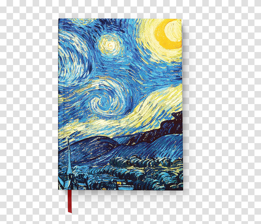 The Starry Night Notebook, Modern Art, Painting, Canvas Transparent Png