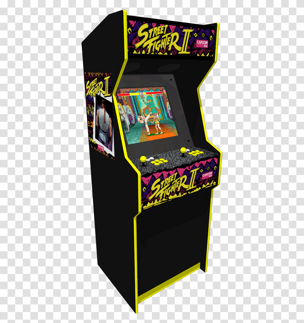 The Street Fighter Ii Replica Arcade Video Game Arcade Cabinet, Person, Human Transparent Png
