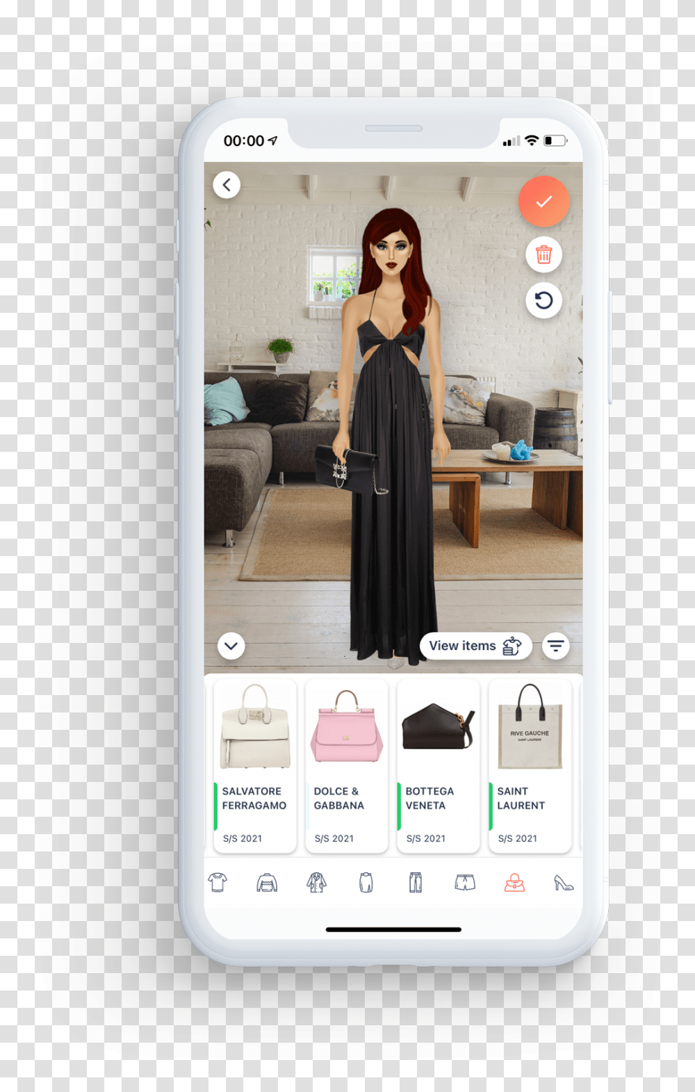 The Style Challenge Game App For Fashion Lovers Camera Phone, Clothing, Mobile Phone, Dress, Female Transparent Png