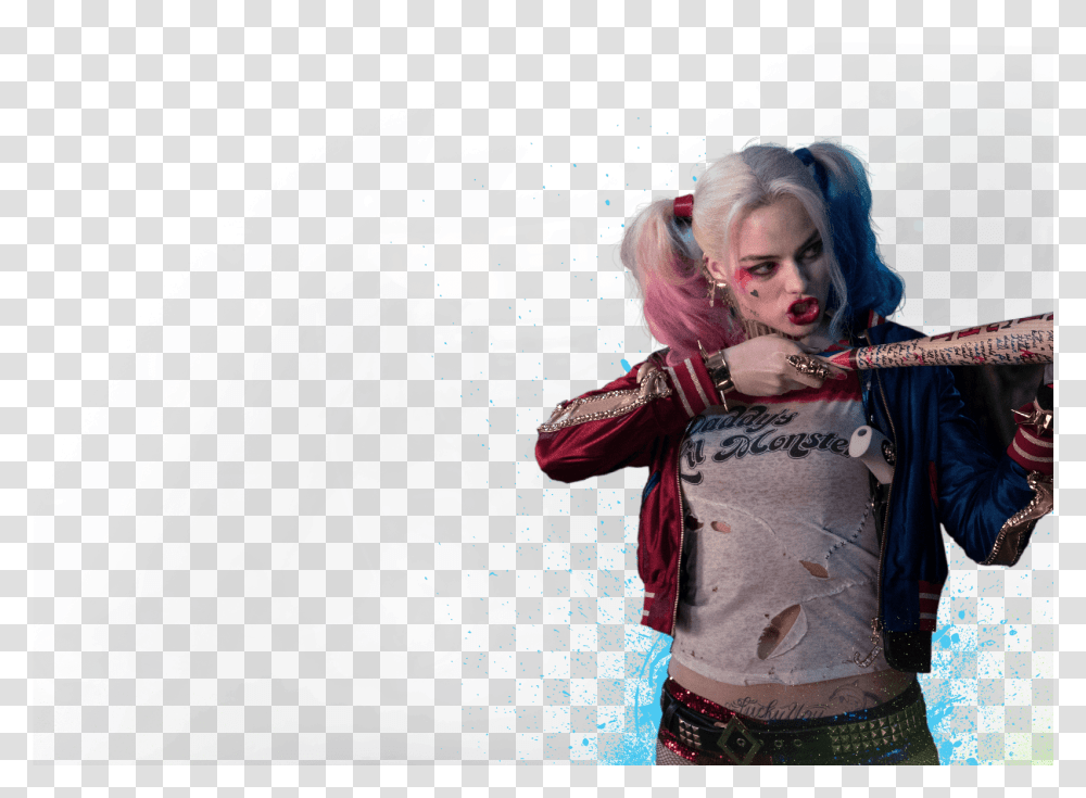 The Suicide Squad Gif Generator Is Here For All Your Blonde Halloween Costume Ideas, Person, Crowd, Coat Transparent Png