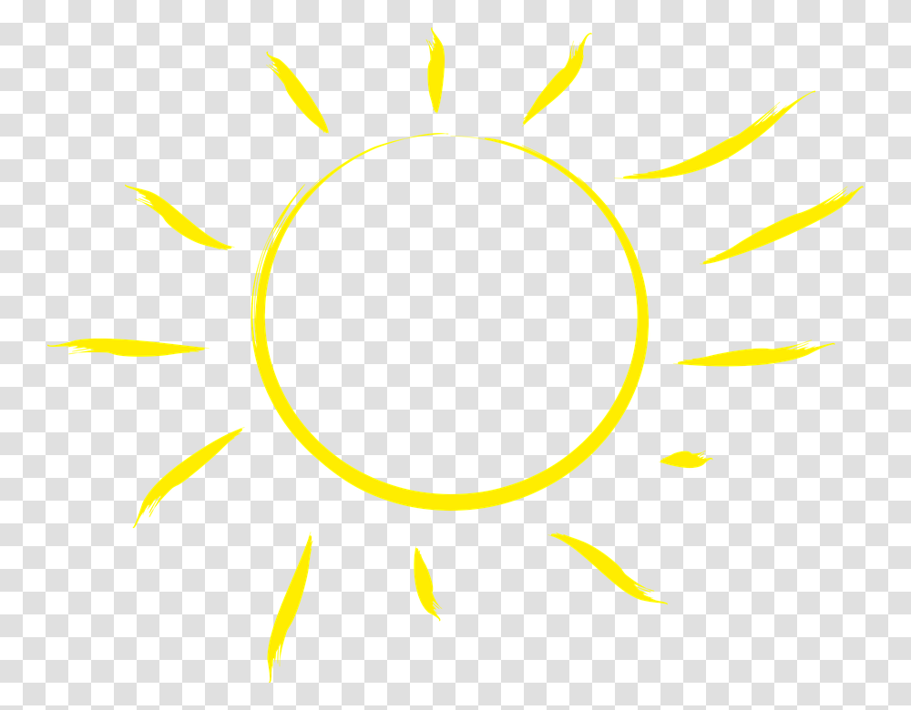 The Sun Sweetheart Yellow Weather The Rays Radius Genomskinlig Sol, Nature, Outdoors, Pattern, Sky Transparent Png