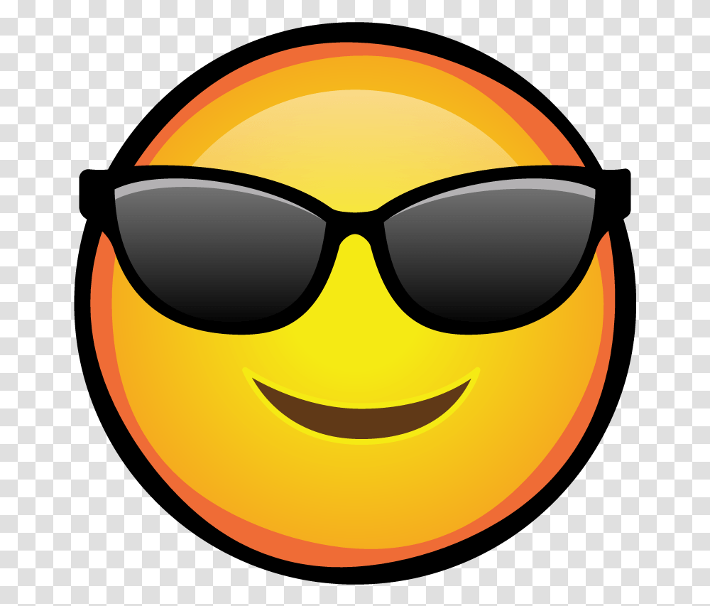 The Sun With Some Sun Glasses On Smiley, Sunglasses, Label Transparent Png