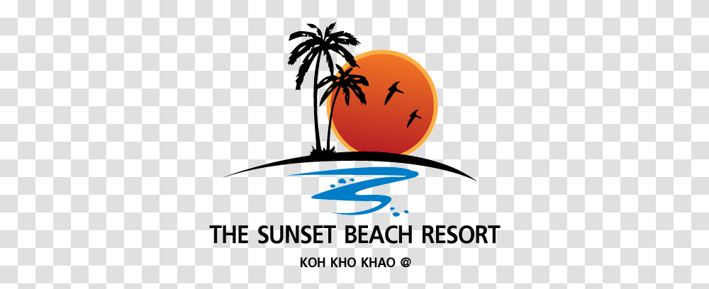 The Sunset Beach Resort Koh Kho Khao Sunset Beach Resort Logo, Text, Graphics, Art, Symbol Transparent Png