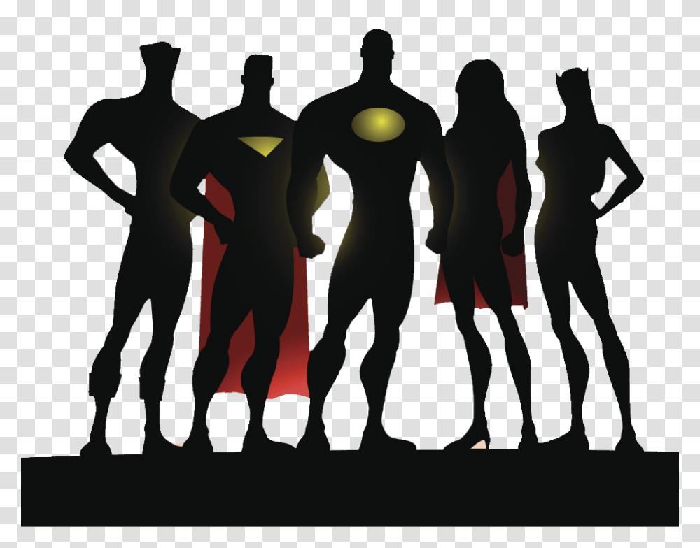 The Superhero Academy, Person, Silhouette, People Transparent Png