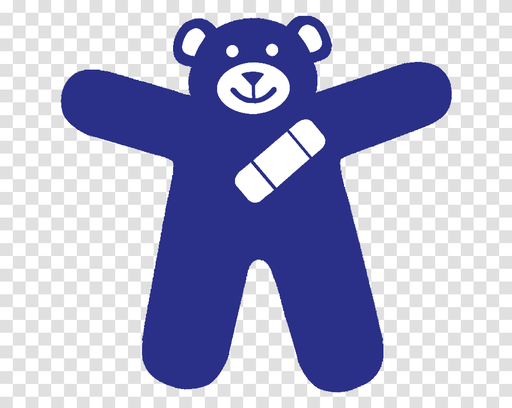 The Symbol A Blue Teddy Bear With A Bandage Over Its Child Abuse Clipart, Hand, Cross, Alphabet Transparent Png